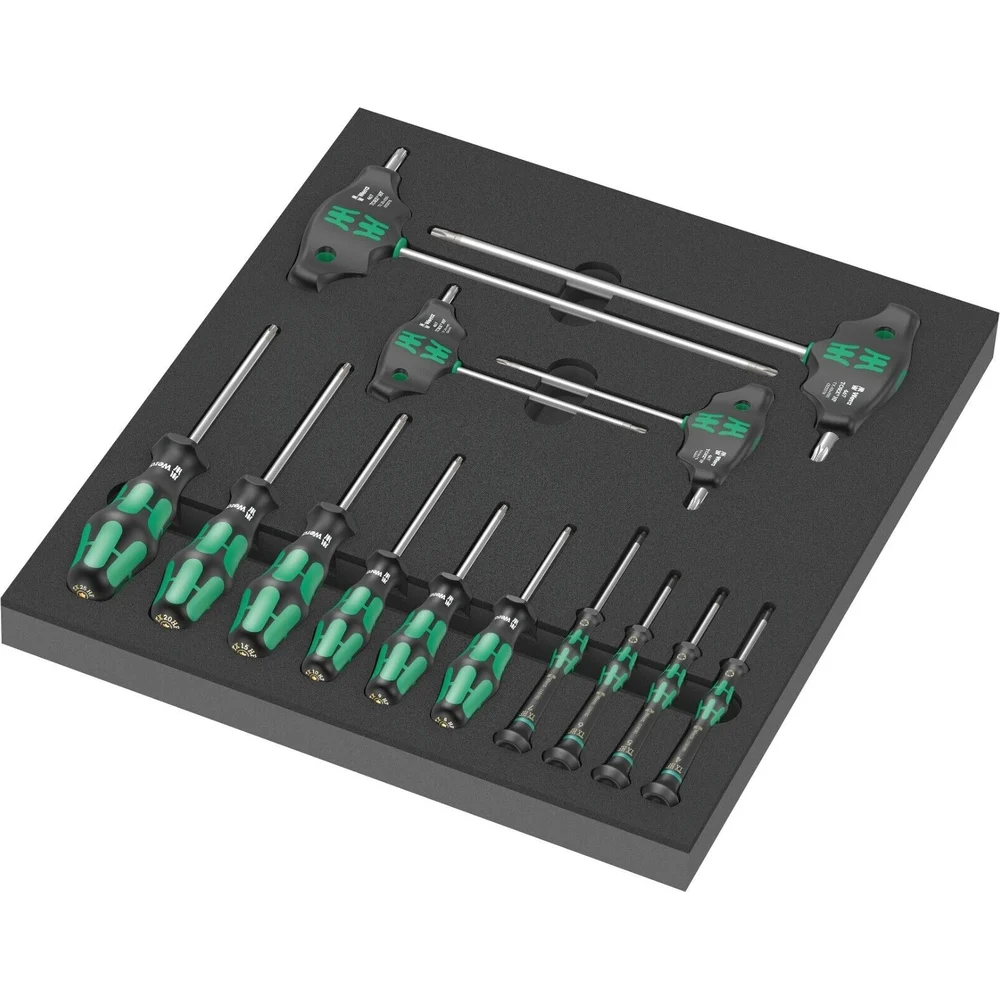 Wera пенопластовая вставка с отвертками для винтов и винтов Torx 14cz 5150103001