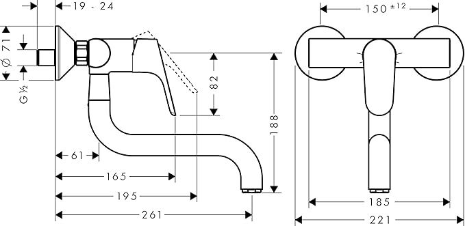 Смеситель для кухни Hansgrohe Focus DN15 31825000