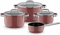 Набор кастрюль 4 предмета WMF Fusiontec Mineral Pro Rose Quartz (0518955290)