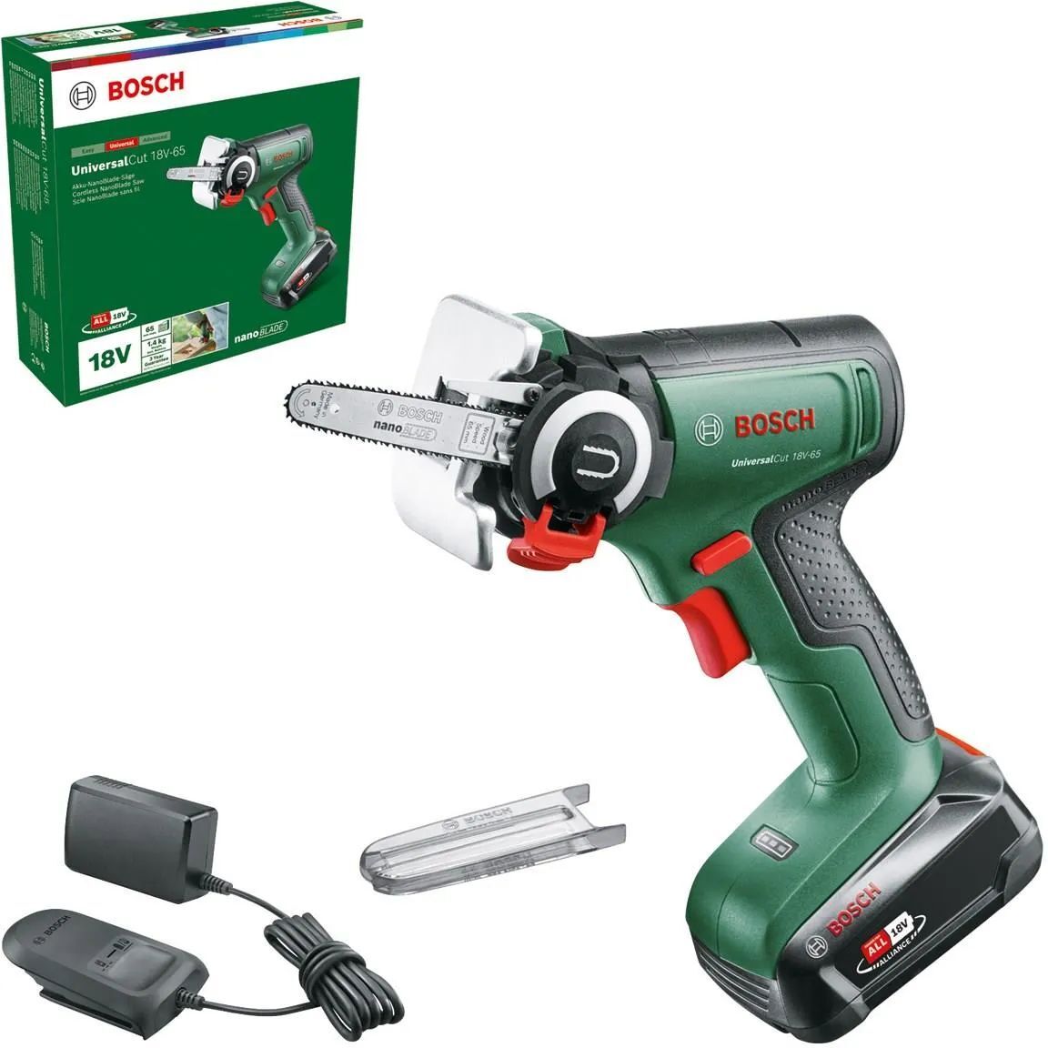 Аккумуляторная сабельная пила Bosch UniversalCut 18V-65 (06033D5202)