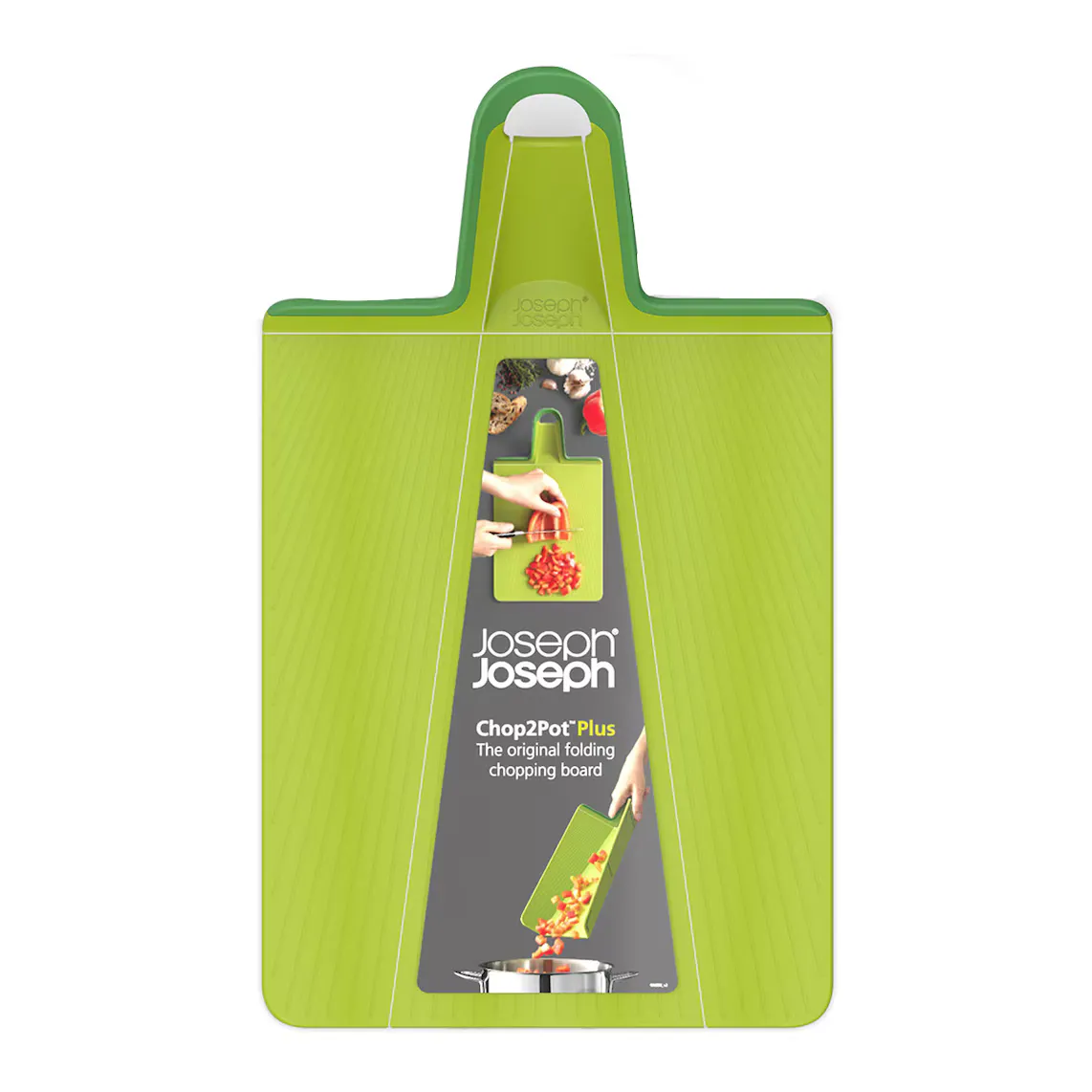 Разделочная доска Joseph Joseph Chop2Pot Plus Regular, зеленая