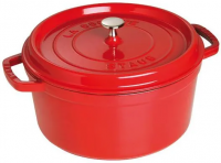 Чугунная круглая кастрюля Staub Cocotte Ø 30 см, вишнёвая St1103006