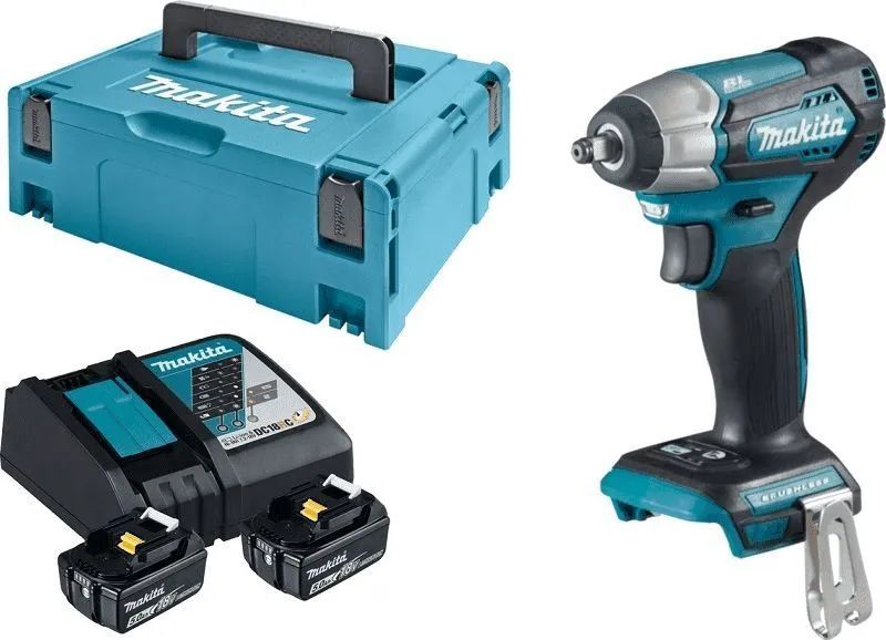 Ударный гайковёрт Makita DTW180RTJ 18V LXT с АКБ 2x5,0 Ah и ЗУ