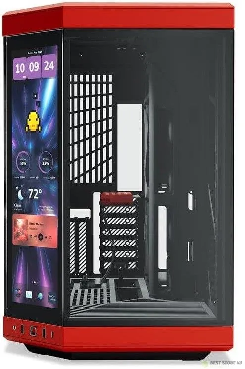 Компьютерный корпус HYTE Y70 Touch Infinite Midi Tower Red/Black (CS-HYTE-Y70TTI-RB)