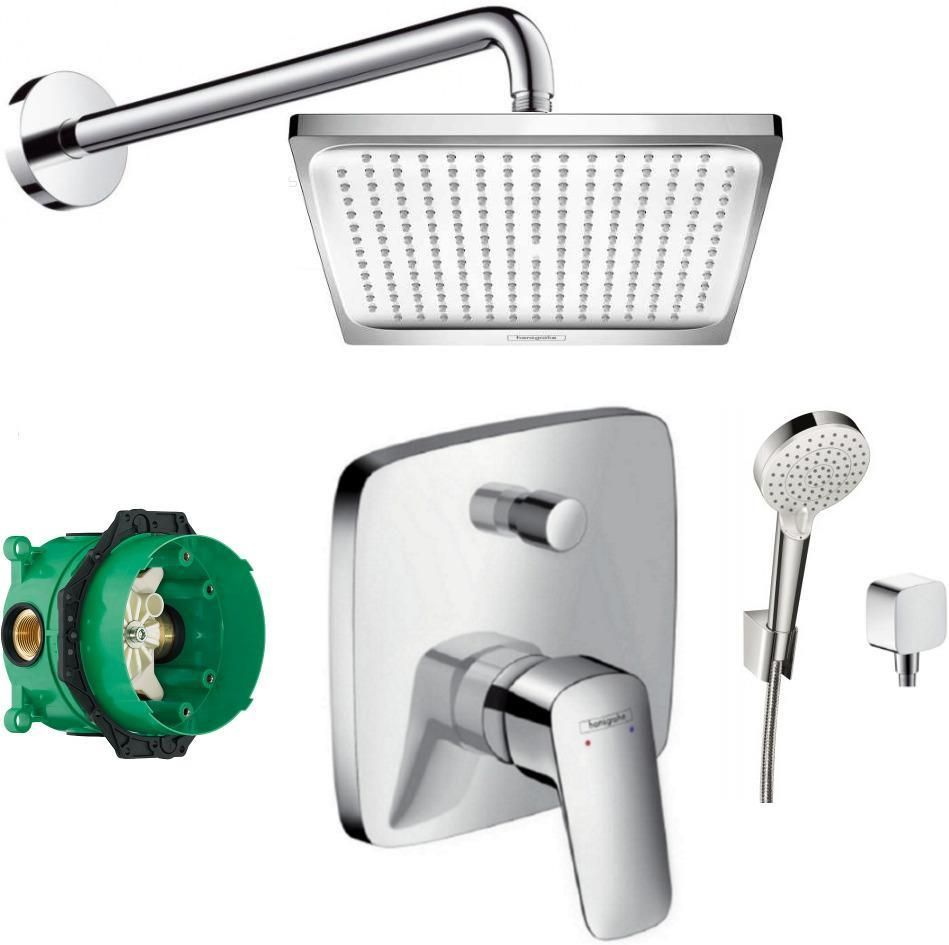 Душевой комплект Hansgrohe Logis 26726000 + 27446000 + 26691400 + 71405000 + 01800180 + 2645700
