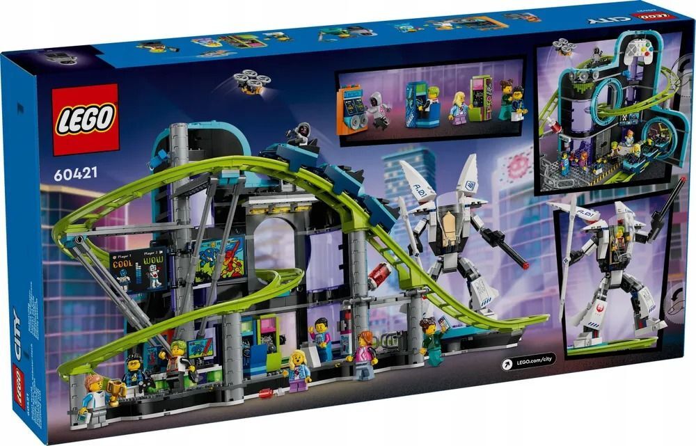 Конструктор LEGO City 60421 Парк «Мир роботов» с американскими горками