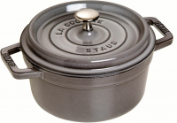 Чугунная круглая кастрюля Staub Cocotte Ø 28 см, графитовая 40509-314-0