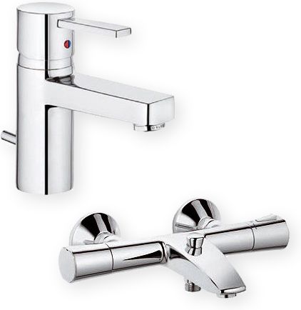 Комплект смесителей Kludi Zenta 382500575+351010538, хром