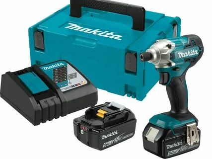 Ударный гайковёрт Makita DTD156RTJ 18V LXT с АКБ 2x5,0 Ah и ЗУ