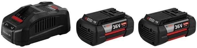 Стартовый набор 2 аккумулятора + зарядное устройство Bosch 2xGBA 36V 6.0Ah + GAL 3680 CV Professional 1600A00L1U