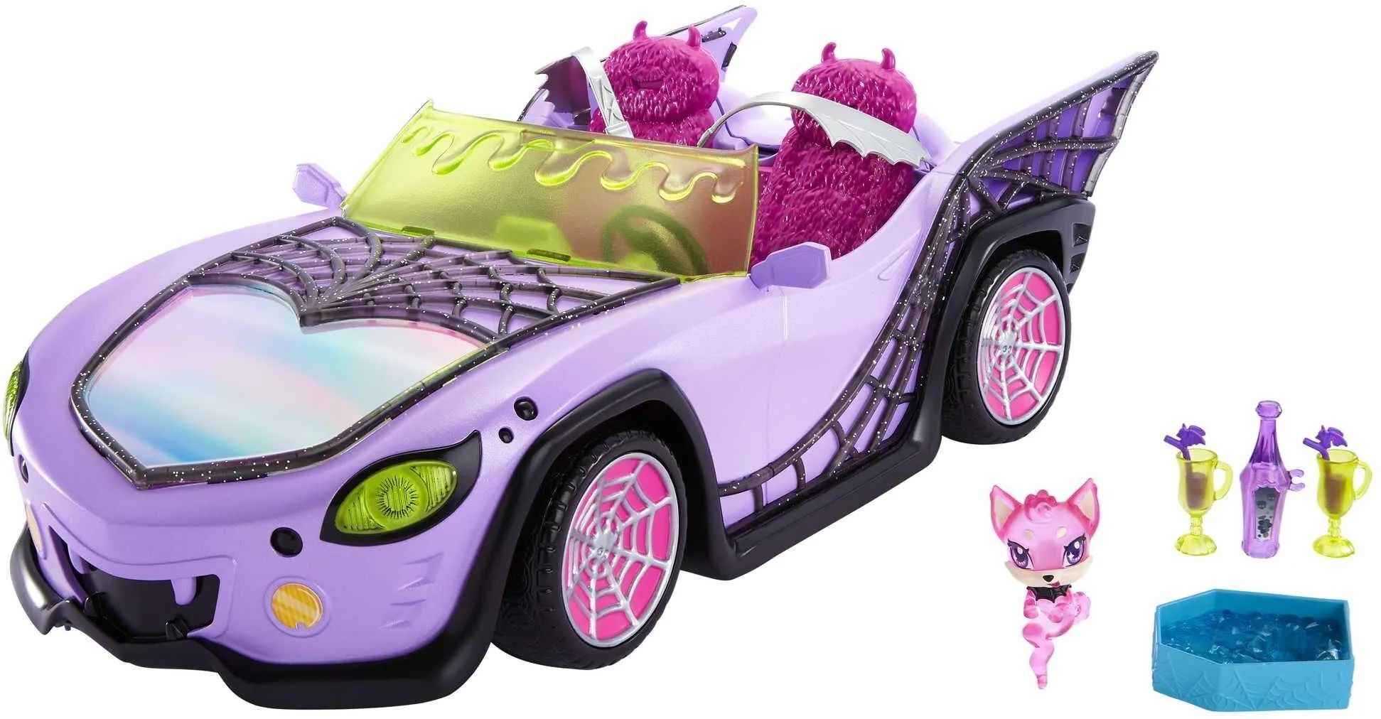 Игрушка Mattel Monster High Фиолетовый кабриолет HHK63