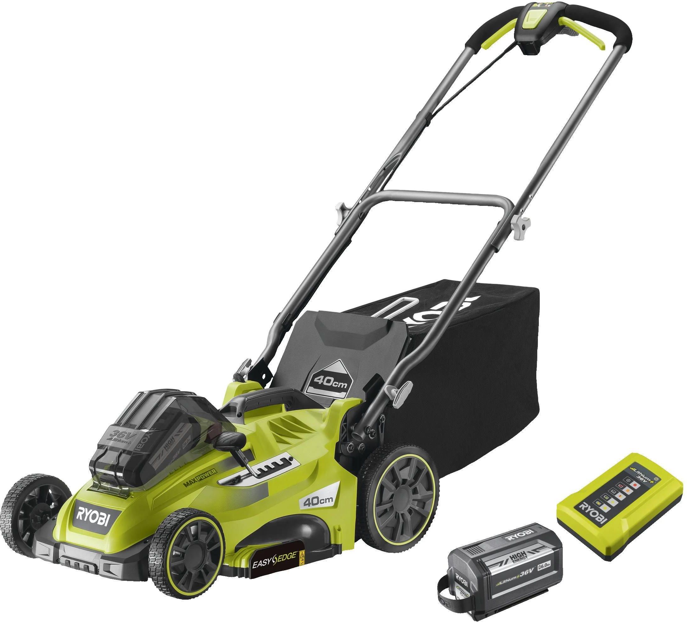 Аккумуляторная газонокосилка RYOBI RLM36X41H60PG