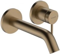 Смеситель Hansgrohe Tecturis S 16,5 см брашированная бронза 73350140