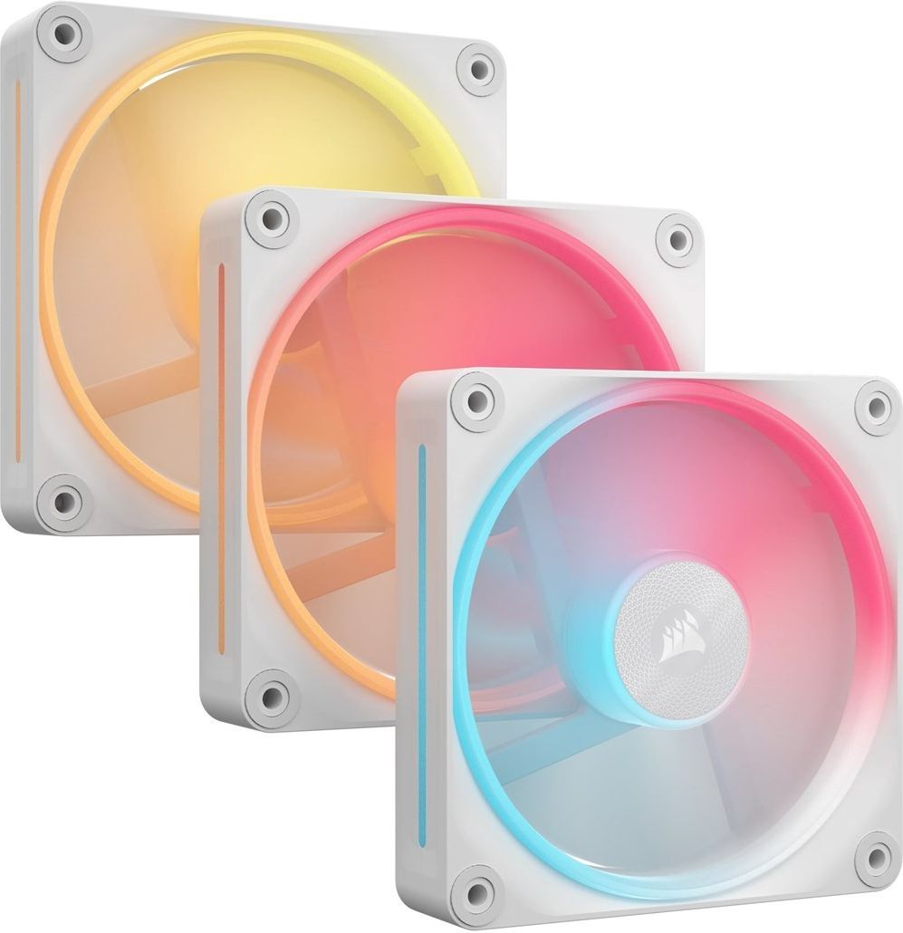 Вентилятор для корпуса Corsair iCUE LINK LX120R RGB CO9051054WW, белый, 3шт