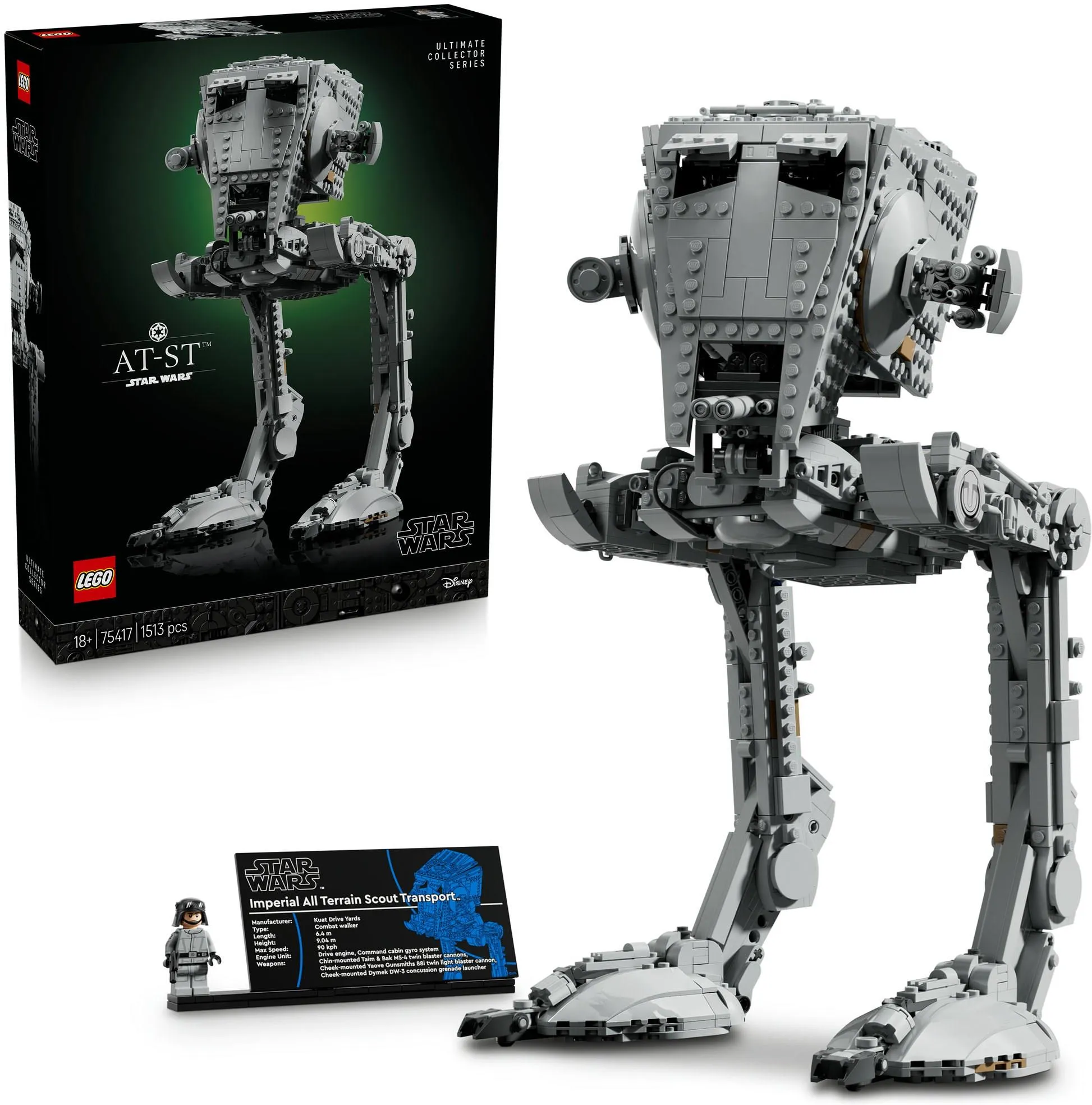 Конструктор LEGO Star Wars 75417 Шагающая машина AT-ST