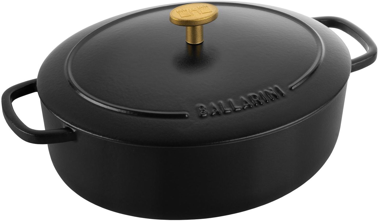 Кастрюля овальная Ballarini Bellamonte 75003-544-0, 2,2 л, черная