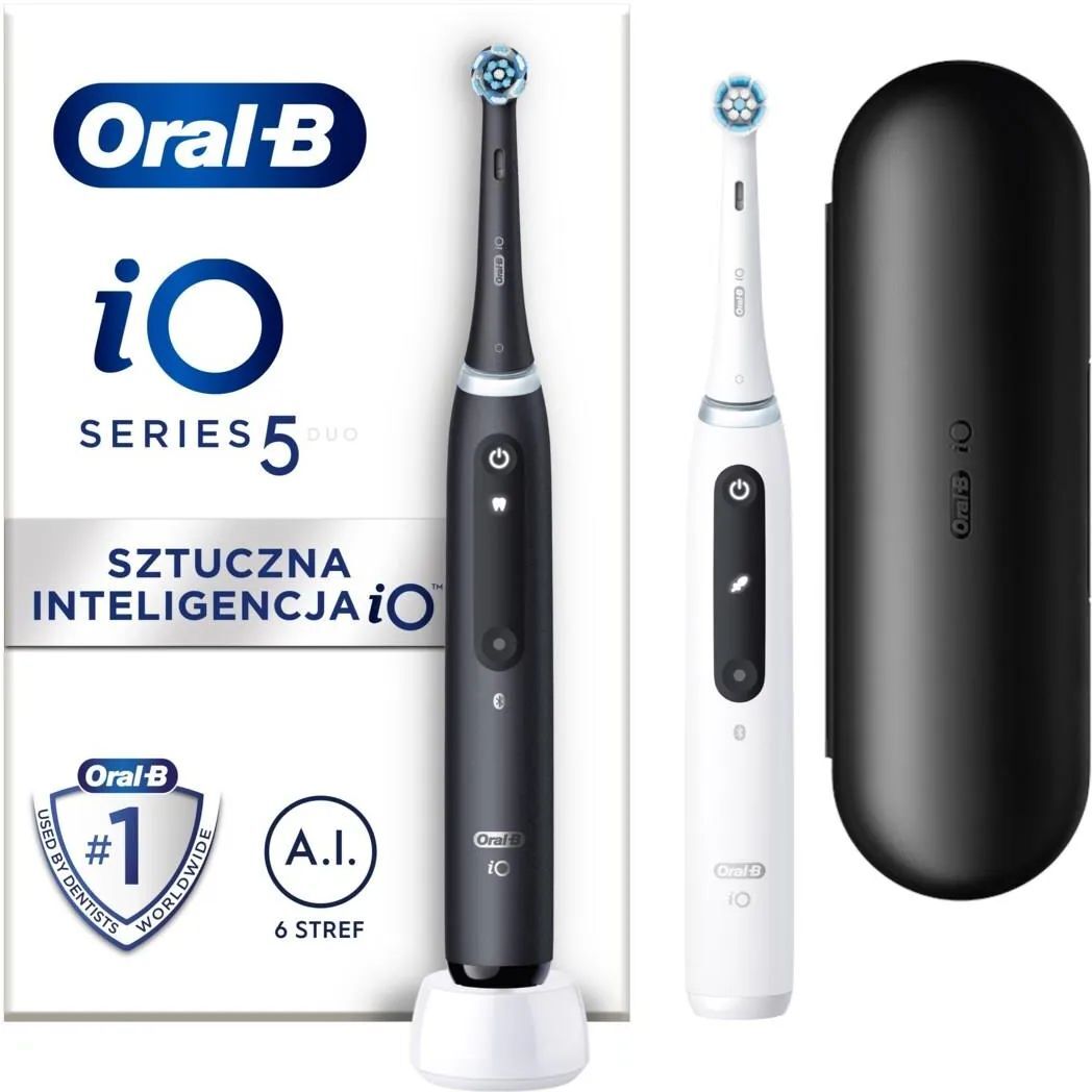 Набор электрических щеток Oral-B iO Series 5, матово-черная + белая