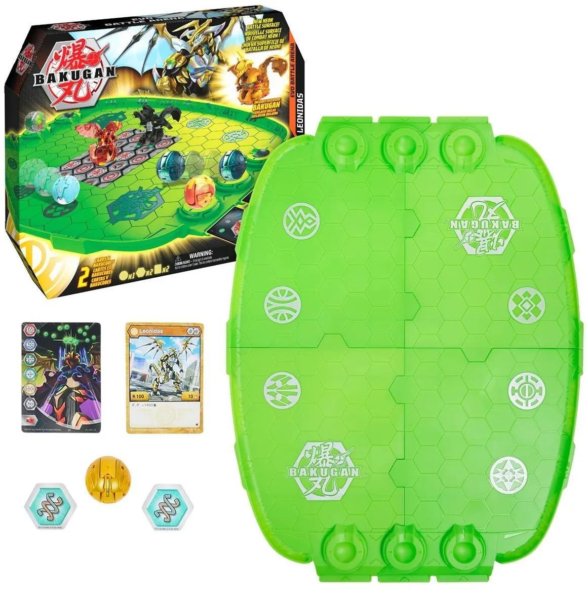 Фигурка Bakugan Evo Battle Arena - Боевая арена + фигурка Леонидас - Бакуган 6062734