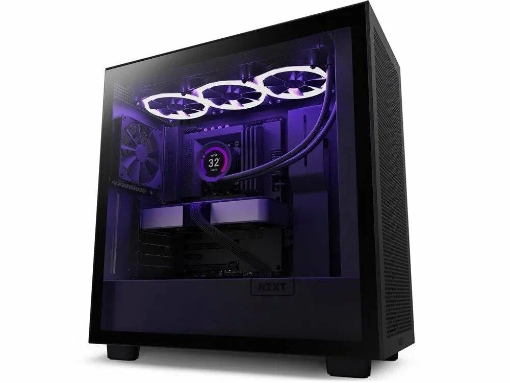 Компьютерный корпус NZXT H7 Flow, черный (CM-H71FB-01)