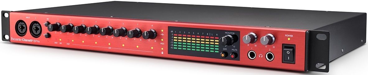 Внешняя звуковая карта с USB FOCUSRITE Clarett+ 8Pre