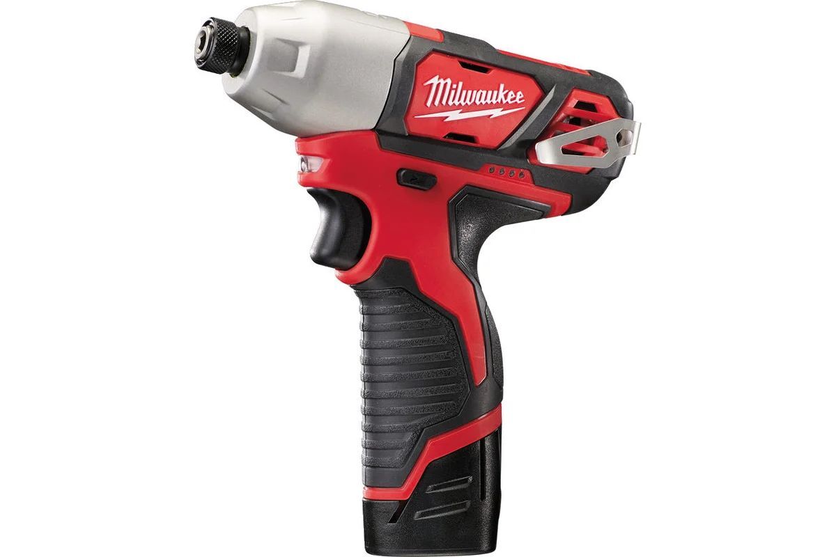 Ударный шуруповёрт Milwaukee M12 BID-202C с 2х2.0 Ah, ЗУ и кейсом 4933441960