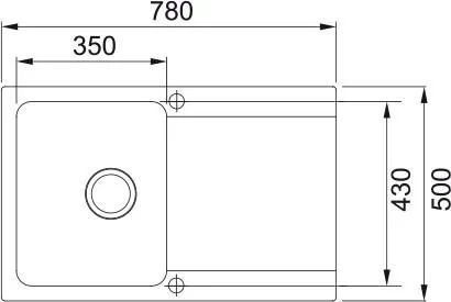 Кухонная раковина Franke Orion OID 611-78 114.0476.401, Каменный серый