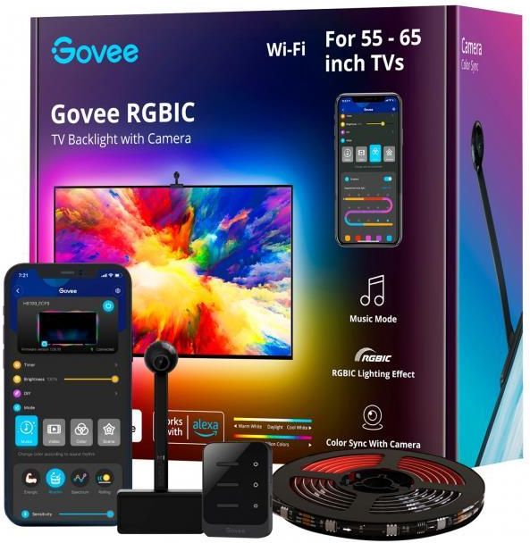 Светодиодная лента Govee DreamView H61985565 для ТВ 55-65 дюймов