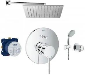 Набор Смеситель Grohe Essence, Скрытый душевой гарнитур, Тонкая душевая головка