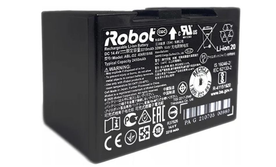 Аккумулятор iRobot литий-ионный для Roomba серии e/i/j 71933, чёрный