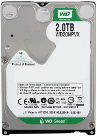 Жёсткий диск WD Green WD20NPVX 2TB 2.5" SATA III 5400RPM