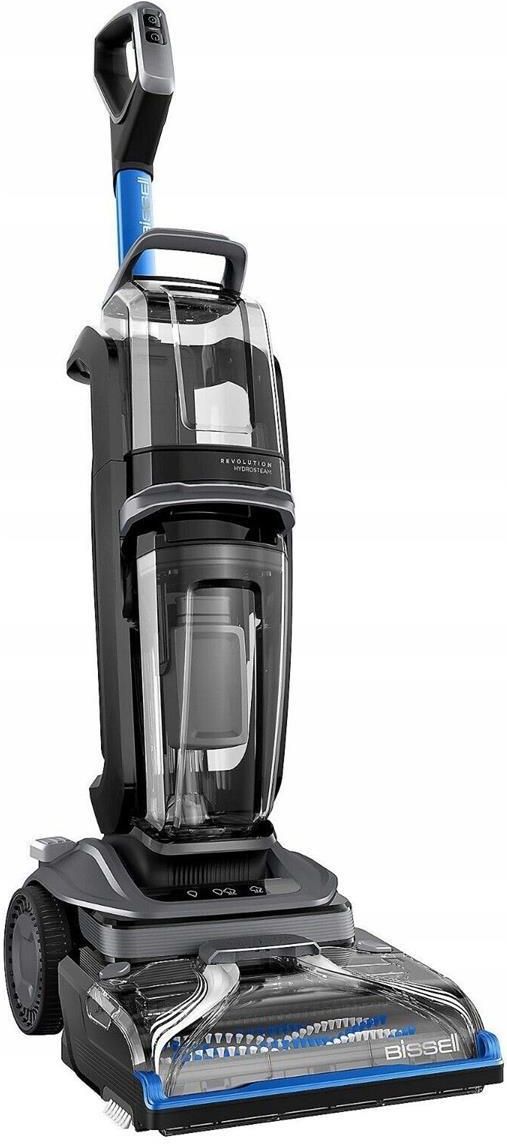 Вертикальный моющий пылесос BISSELL Revolution HydroSteam 3670N, чёрно-синий