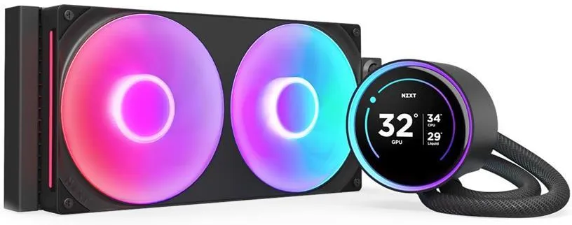 Система жидкостного охлаждения NZXT Kraken Elite 280 RGB, AIO 280 мм, чёрная