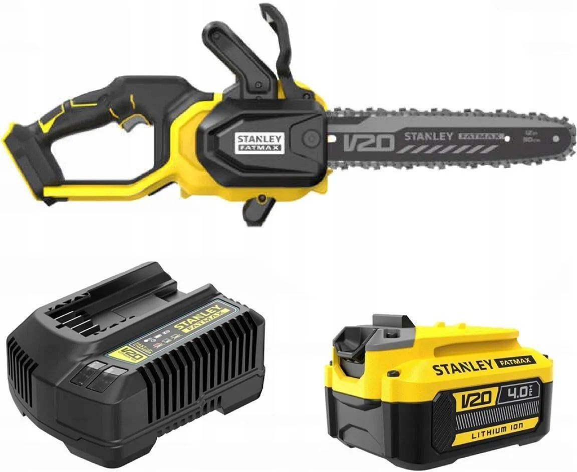 Цепная пила аккумуляторная Stanley V20 SFMCCS730M1 + цепь STZCS230-XJ (SFMCCS730M1QW)