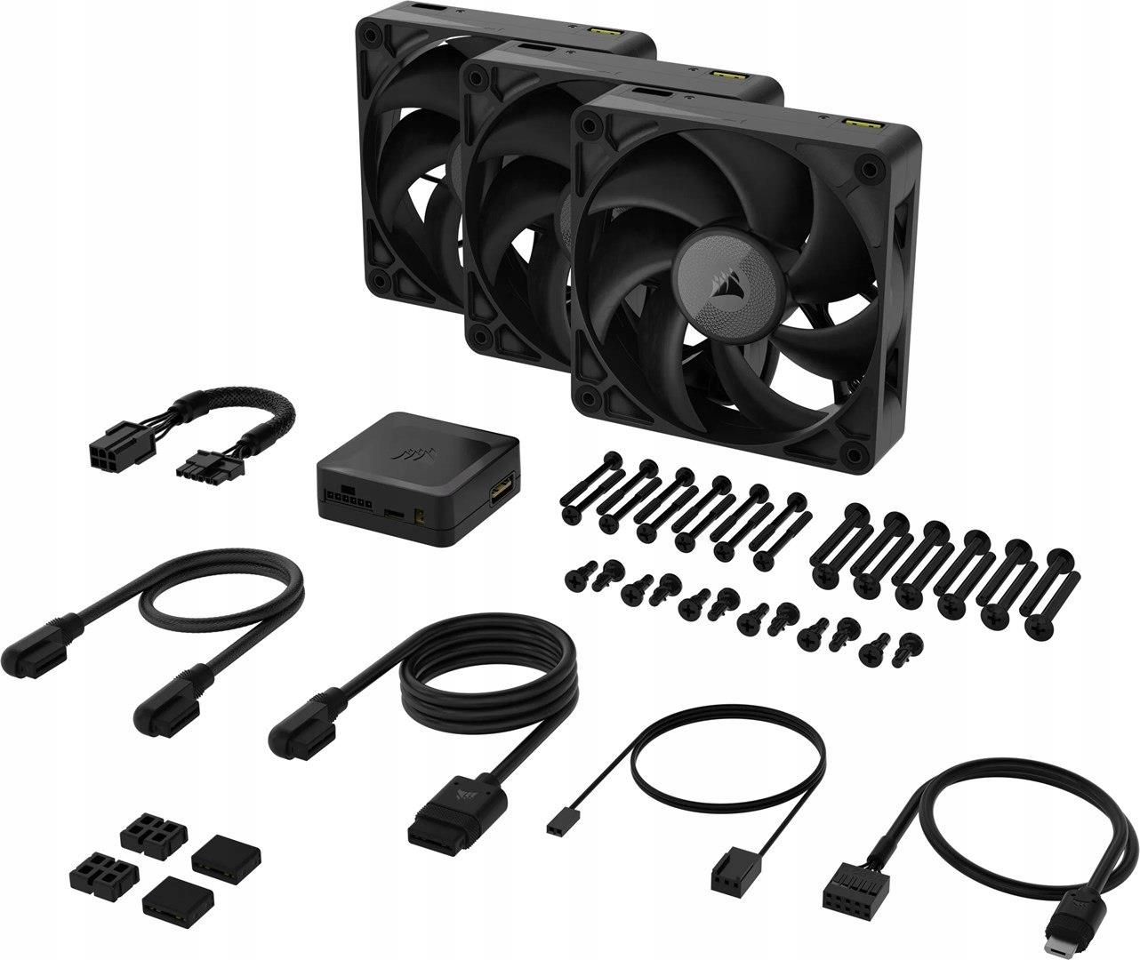 Вентилятор для корпуса Corsair iCUE LINK RX120 MAX PWM CO9051042WW, 3шт