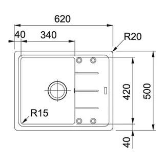 Кухонная раковина Franke BASIS BFG 611-62 114.0285.108, бежевый