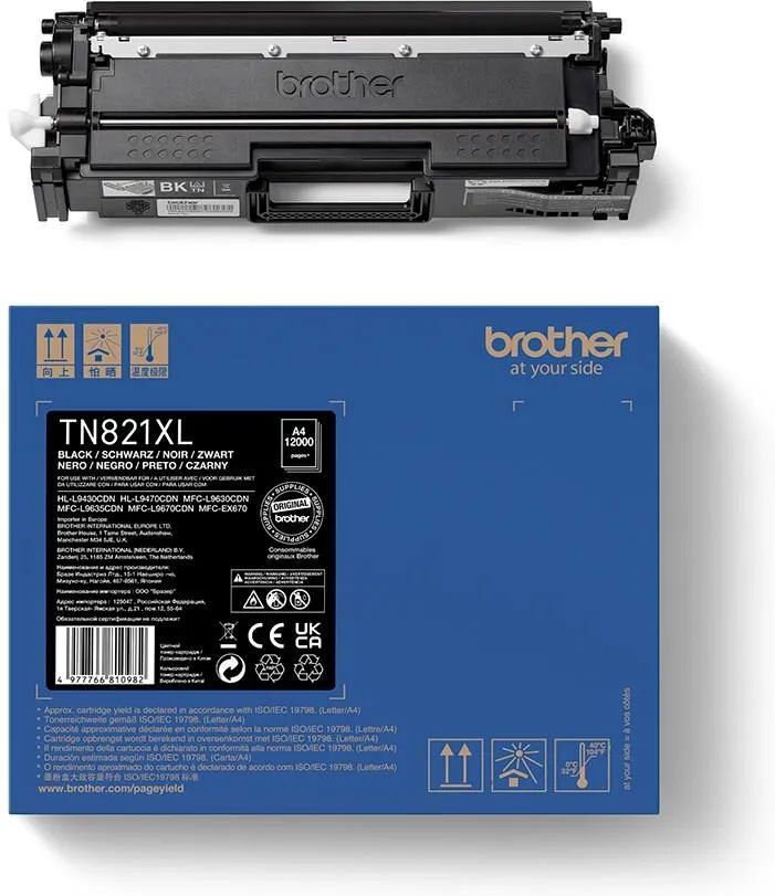 Картридж Brother TN-821XLBK черный