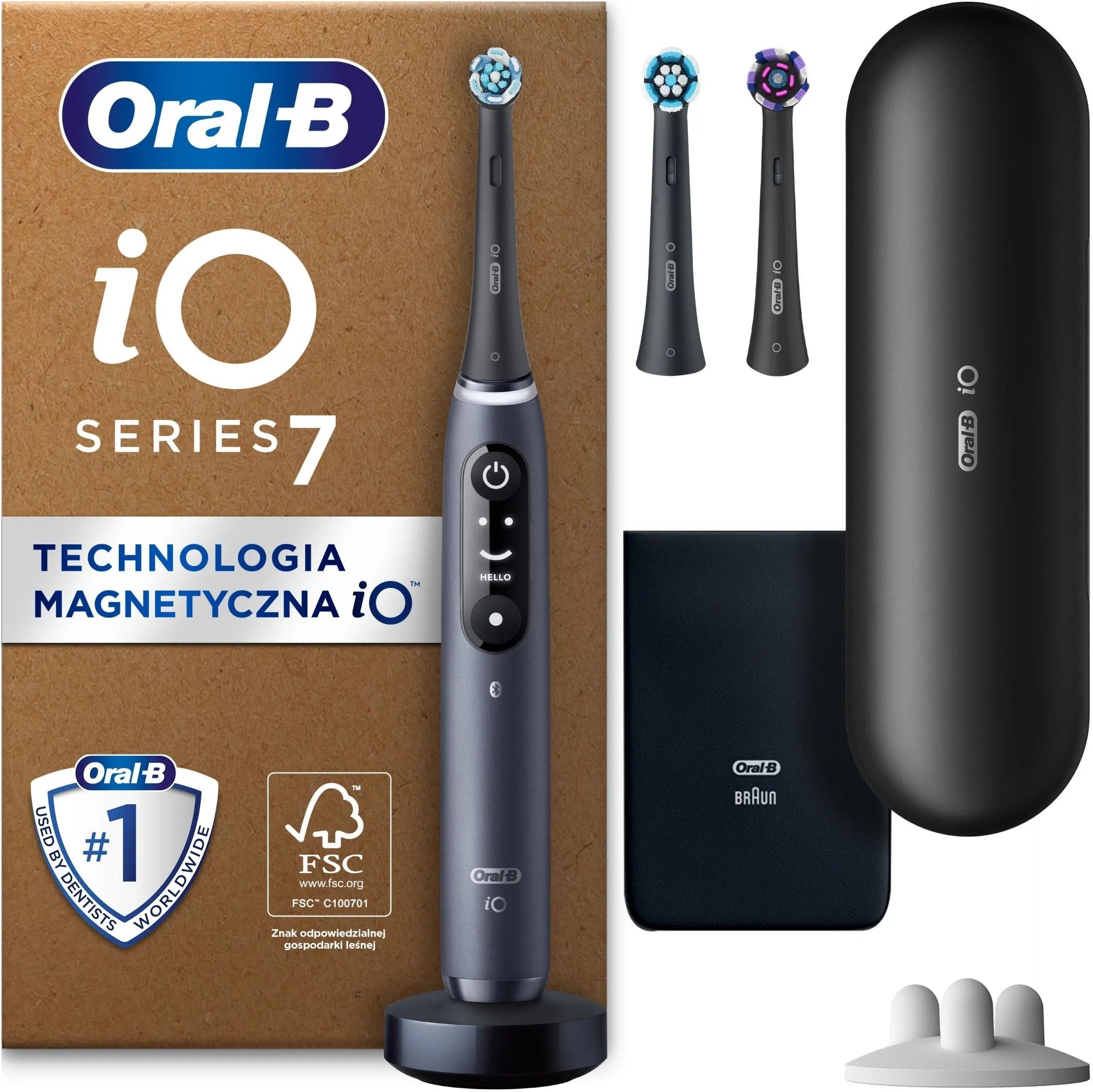 Электрическая зубная щетка Oral-B iO 7 Plus Edition Black