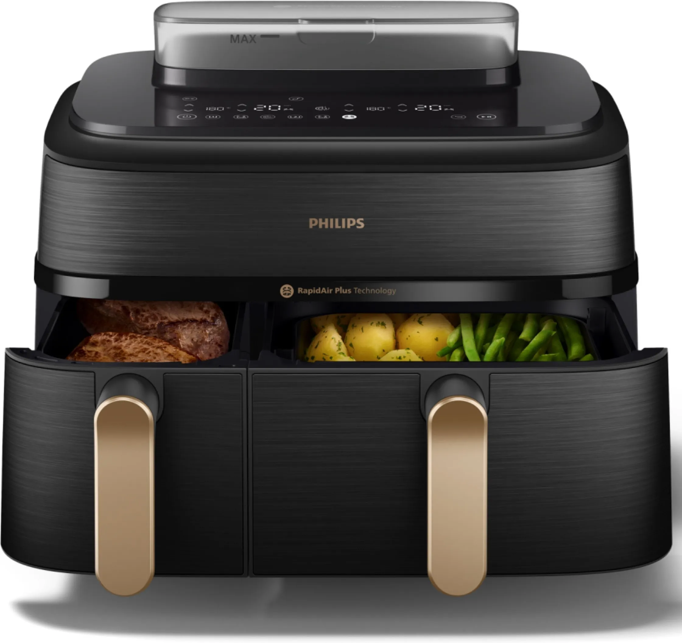 Аэрогриль Philips Series 5000 Ovi Dual Basket NA552/00 черный