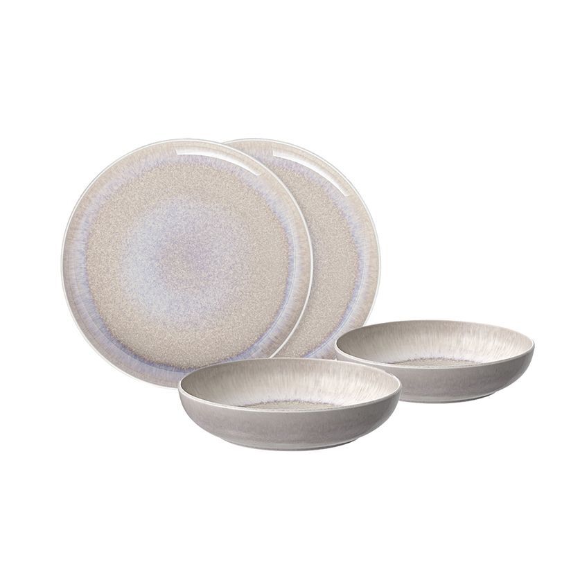 Набор посуды Villeroy & Boch Perlemor Dinnerware Set 1951728548 650мл 27.1см 4 шт Beige