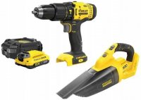 Набор аккумуляторного инструмента Stanley V20 SFMCK219D1 (SFMCD711 + SFMCVH001B) 18 В, 1×2,0 А·ч АКБ, ЗУ