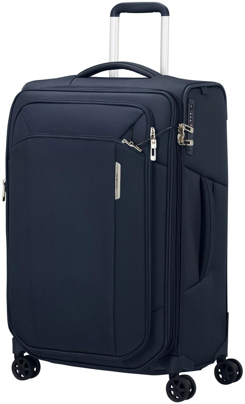 Чемодан Samsonite, 92 л, размер L, синий