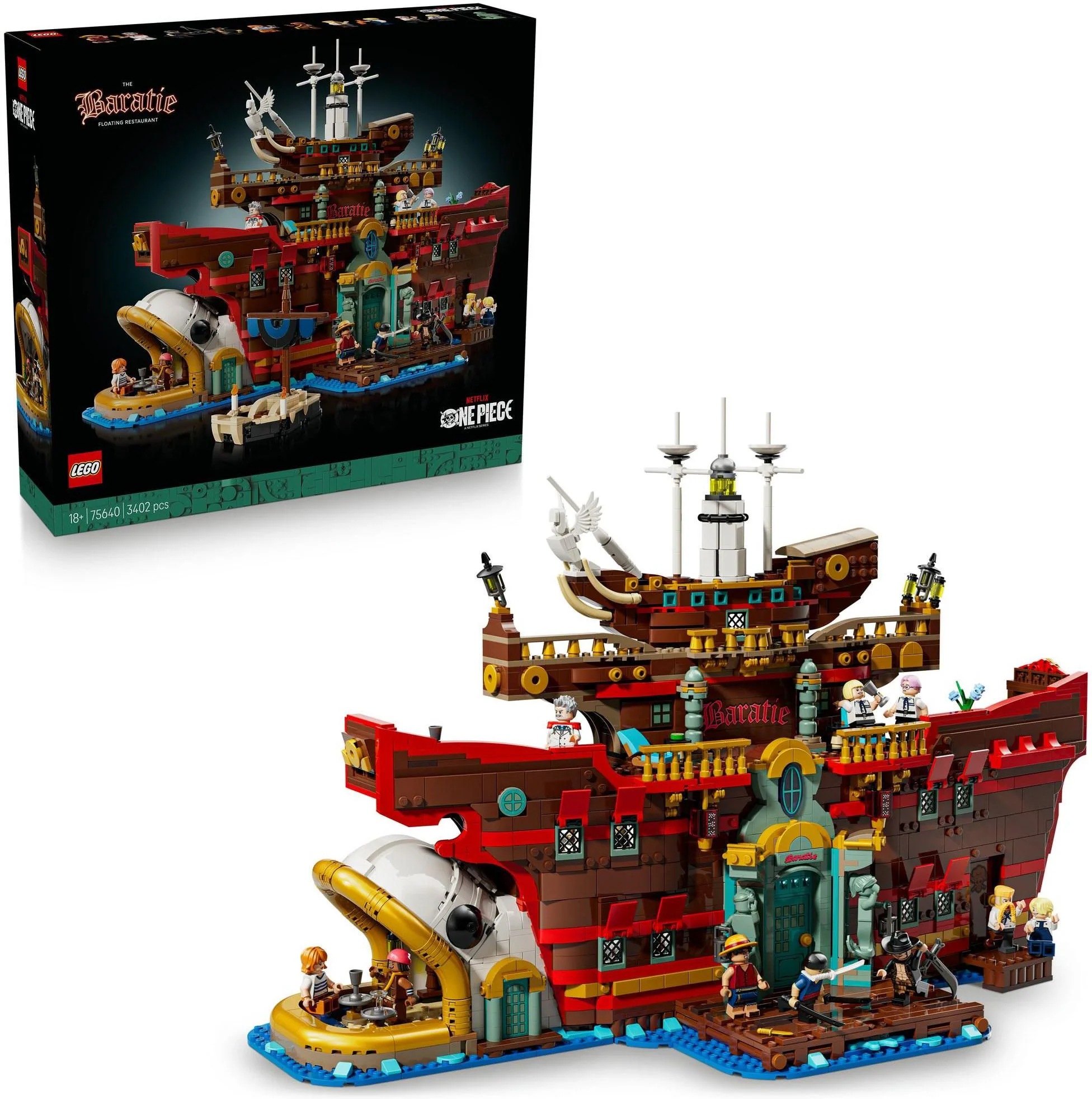 Конструктор LEGO Ван-Пис Плавучий ресторан «Барати» 75640