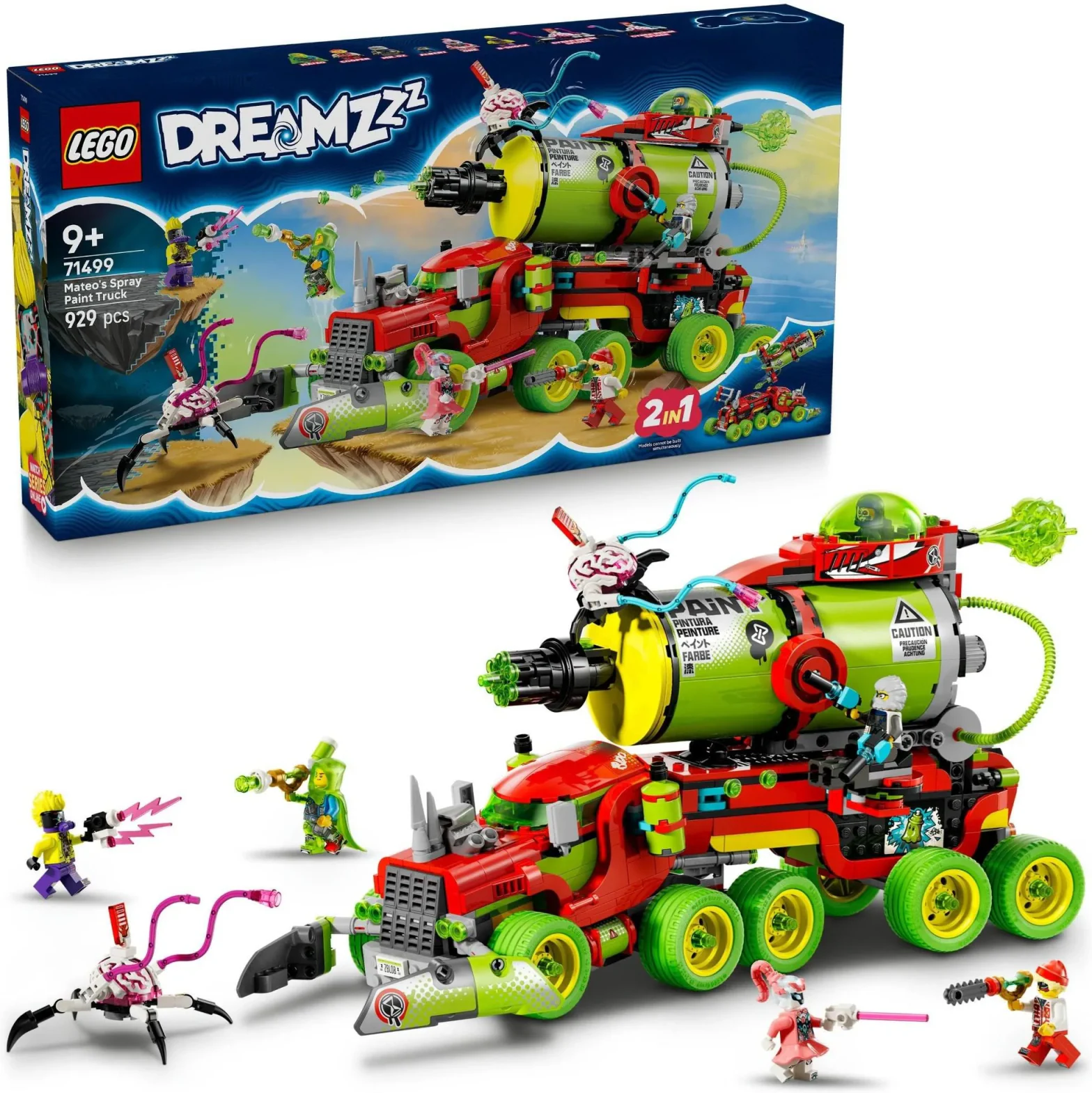 Конструктор LEGO DREAMZzz 71499 Грузовик с распылителем Матео