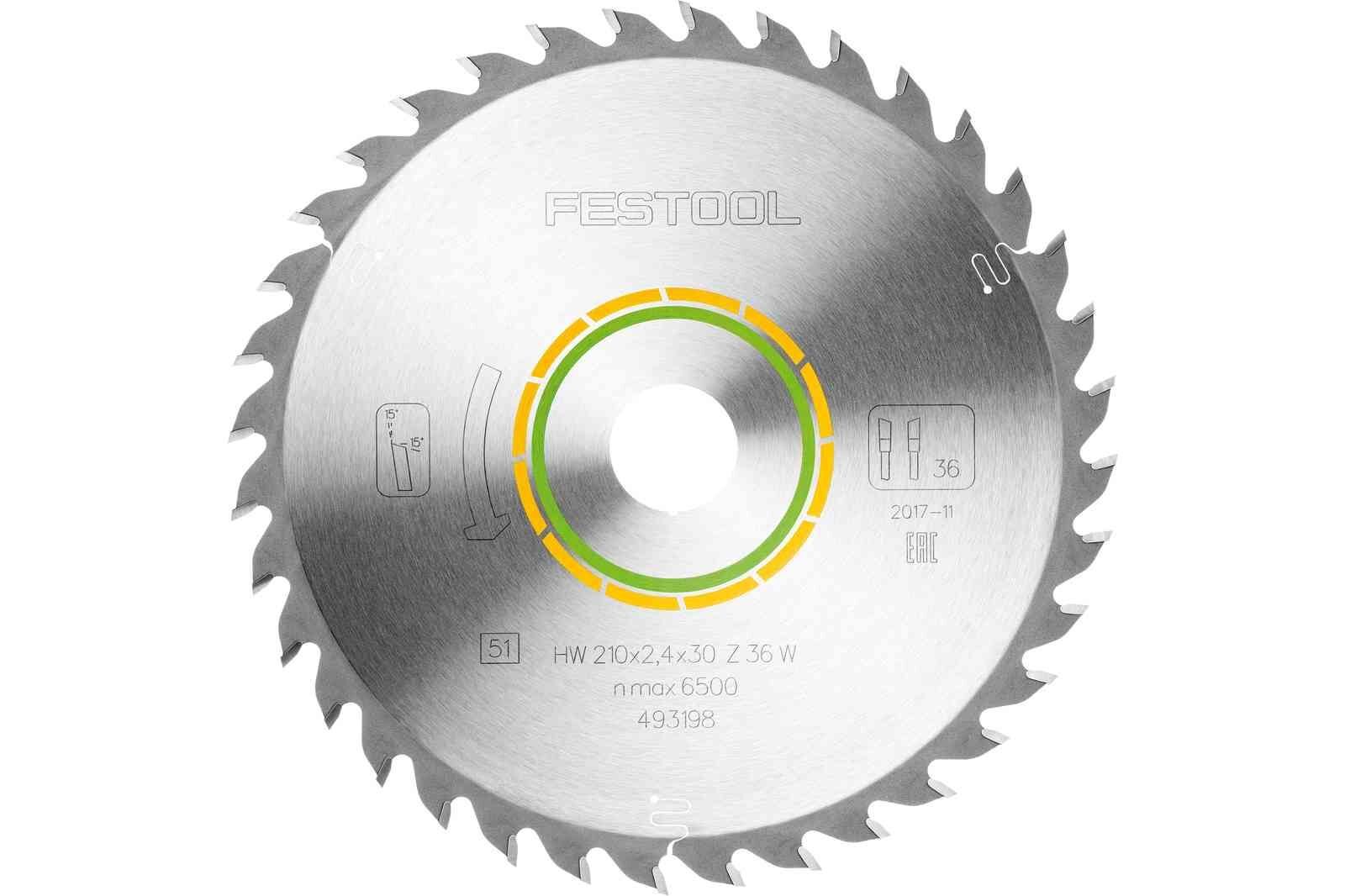 Пильный диск Festool 210x2.4x30 W36 493198