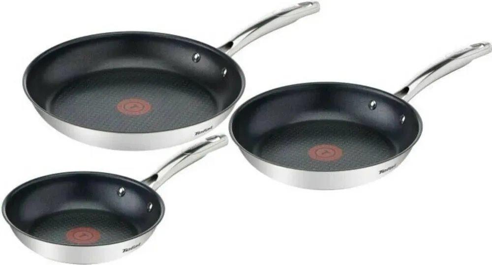 Сковороды из нержавеющей стали Tefal Duetto 3 шт (G732S334)