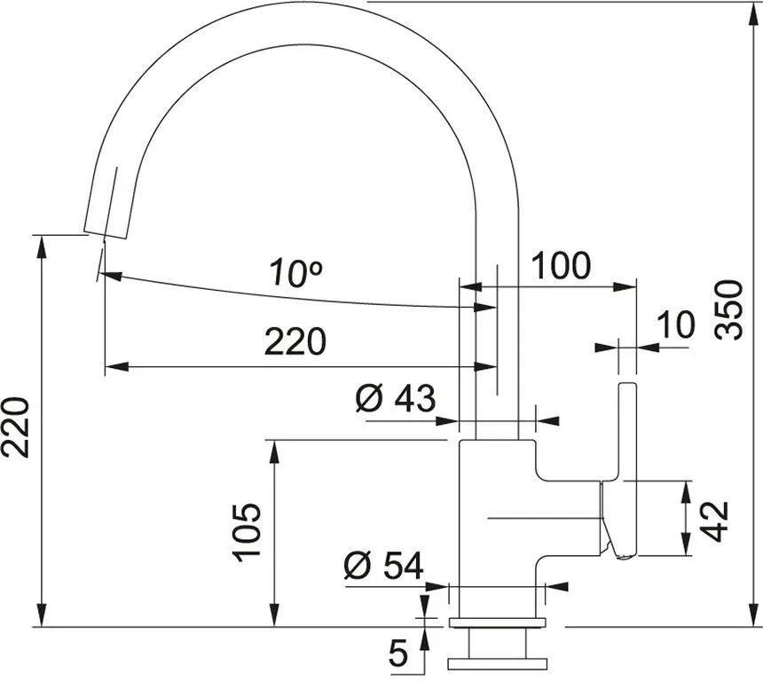 Кухонный кран Franke Lina XL 115.0626.028, капучино