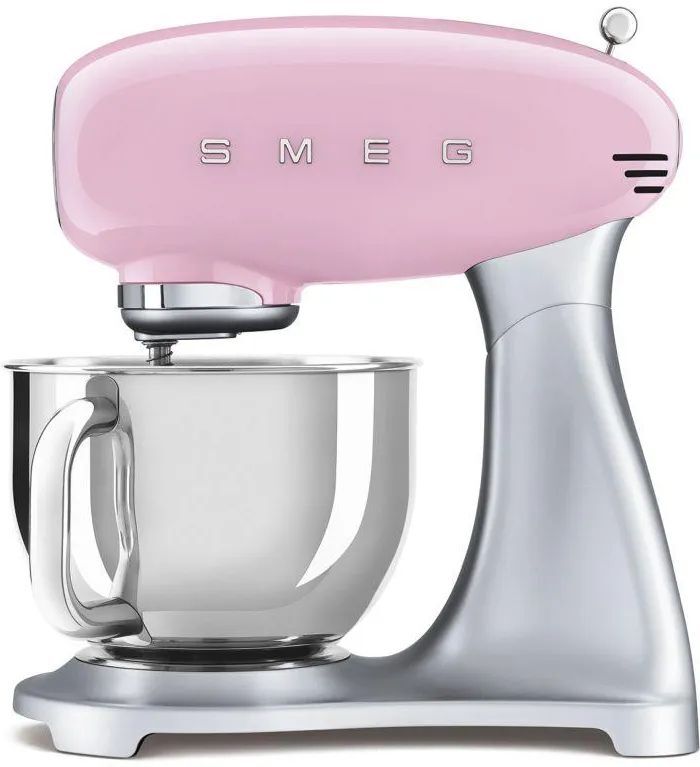 Планетарный миксер SMEG SMF02PKEU пастельный розовый