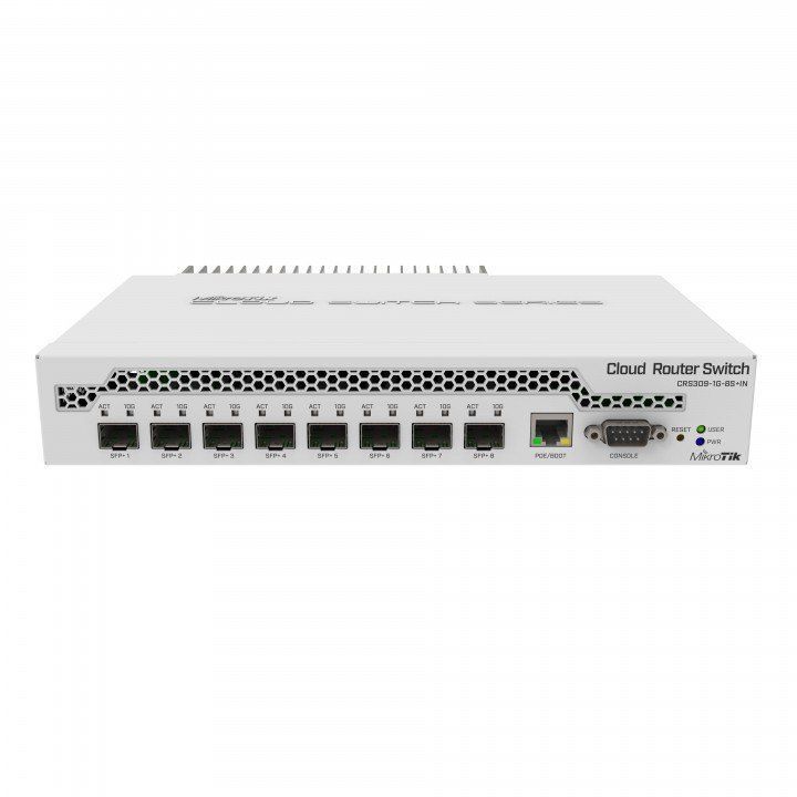 Коммутатор (свитч) MikroTik (CRS309-1G-8S+IN)