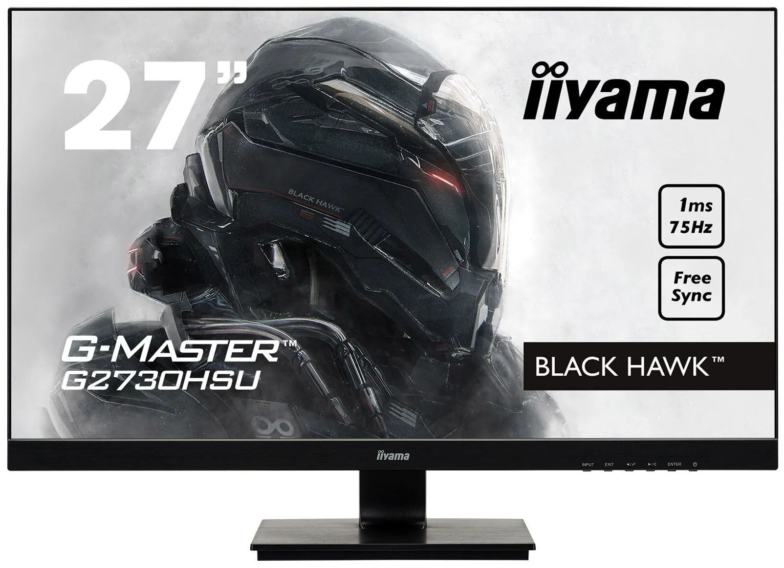 27" Монитор Iiyama G-Master G2730HSU-1, 1920x1080, 75 Гц, TN, черный