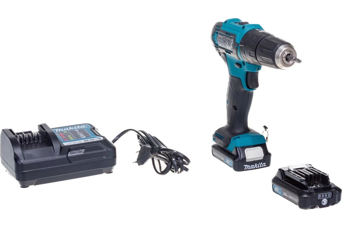 Ударная дрель Makita HP333DSAE 12V с АКБ 2,0 Ah и ЗУ